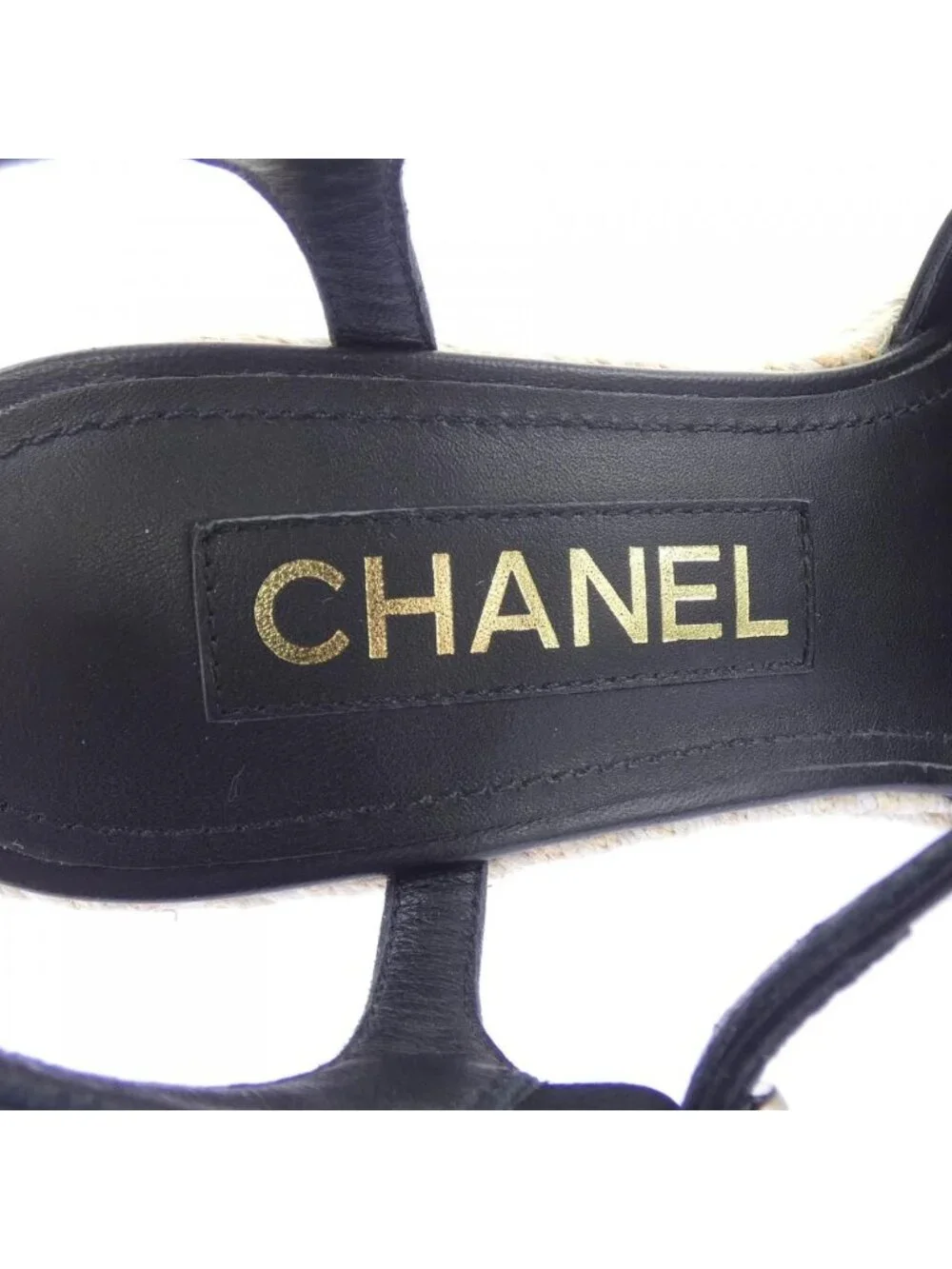 Chanel Espadrilles Shoes Black